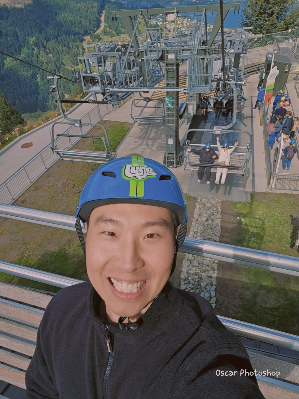 Guests on the gondola